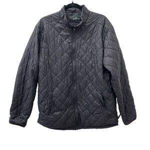 Rodd & Gunn Mens Quilted Black Jacket Size M/L‎ Lightweight Outerwear Zip